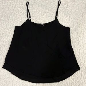 Shinestar black adjustable strap self-lined camisole